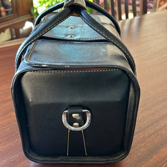 Black Leather Camera Bag Vintage - Picture 4 of 9